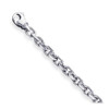 14k White Gold 4.6mm Hand-polished Link Bracelet