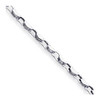 14k White Gold 4.50mm Hand-polished Fancy Link Bracelet