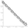 14k White Gold 4.2mm Hand-polished Fancy Link Bracelet