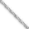 14K White Gold 2.75mm Hand-polished Fancy Link Bracelet