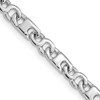14k White Gold Hand Polished 4.4mm Fancy Link Bracelet