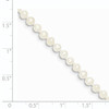 14k 3-4mm White Near Round Freshwater Cultured Pearl Bracelet