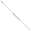 14K White Gold 7 Letter Bubble Bracelet
