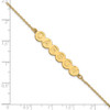 14K 6 Letter Bubble Bracelet