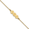 14K 3 Letter Bubble Bracelet