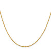 14K 1.5mm Diamond-cut Rope with Lobster Clasp Chain