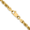 14K 3.5mm Diamond-cut Rope with Lobster Clasp Chain