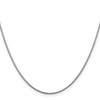 14K White Gold 16 inch 1.1mm Round Snake with Lobster Clasp Chain