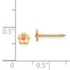 Inverness 14k Epoxy Fill Pink Mini Flower Earrings