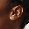 14k Madi K 3mm Synthetic Citrine Earrings