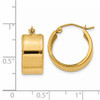 14K 8.25mm Polished Hoop Earrings
