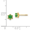 14k Madi K 4mm Synthetic (May) Screwback Earrings
