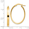 14K 3mm Oval Hoop Earrings
