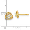 14k Aquamarine Post Earrings
