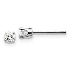 14kw .25ct I2 K-L Diamond Stud Push-on Post Earrings