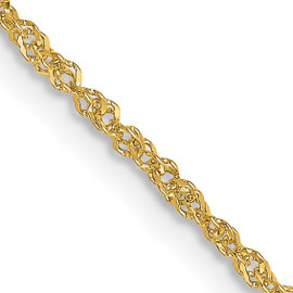 18K Leslie's 1.1mm Singapore Chain