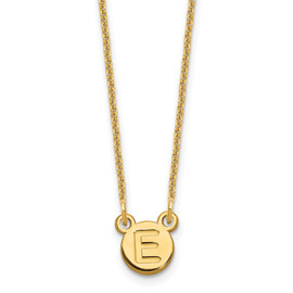 10K 1 Letter Bubble Necklace