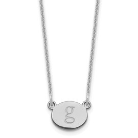 10KW Initial Oval Necklace