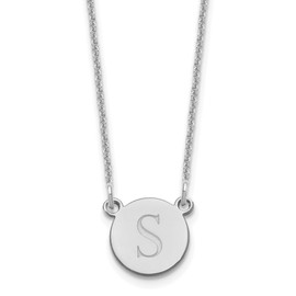 10KW Initial Circle Necklace