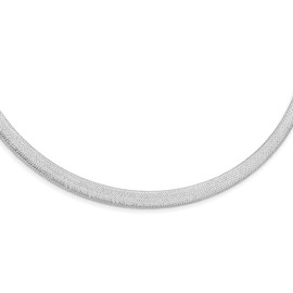 14K White Gold Stretch Mesh w/1.5in ext. Necklace