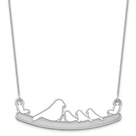 14KW 3 Children Bird Family necklace