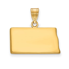 14KY North Dakota State Pendant