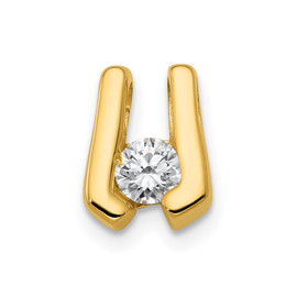 14k AA 3.75mm Diamond Slide