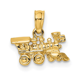 14k 3-D Miniature Train Charm