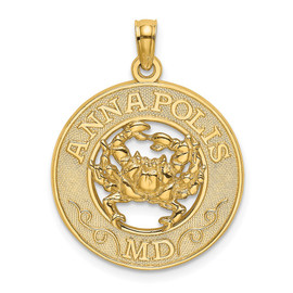 14K ANNAPOLIS MD Crab Charm