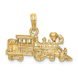 14K 3-D Train Engine Charm