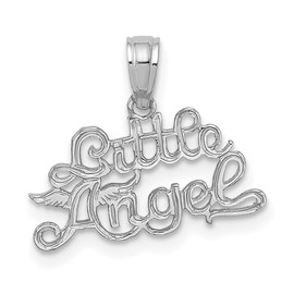 14K White Gold LITTLE ANGEL  Pendant