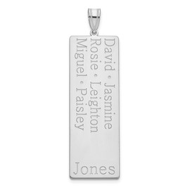 14KW 6 Name Family Pendant