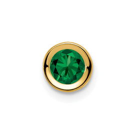 14k 5mm Mount St. Helens bezel pendant