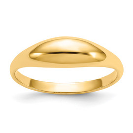 14k Childs Polished Dome Ring