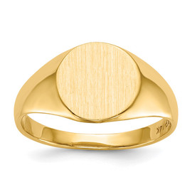 14k 9.5x10.0mm Open Back Signet Ring 14k 9.5x10.0mm Open Back Signet Ring