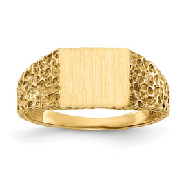 14k 7.0x8.0mm Open Back Signet Ring 14k 7.0x8.0mm Open Back Signet Ring