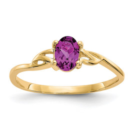 14k Rhodolite Garnet Birthstone Ring