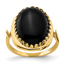 14k Onyx Ring