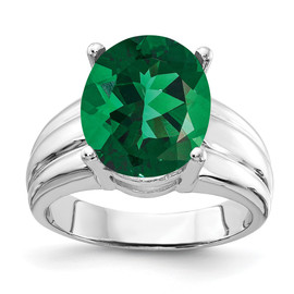 14k White Gold 12x10mm Oval Mount St. Helens ring