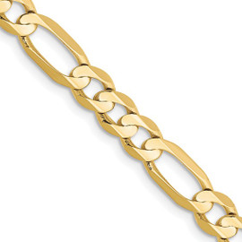 10k 5.5mm Light Concave Figaro Chain