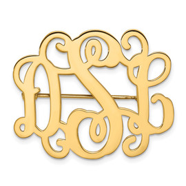 14KY Monogram Pin