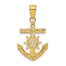 10k Mariner's Cross Pendant