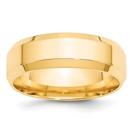 10KY 7mm Bevel Edge Comfort Fit Band