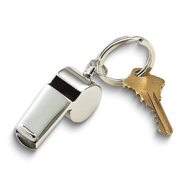 Stainless Steel Coach Whistle Key Ring