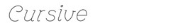 Cursive