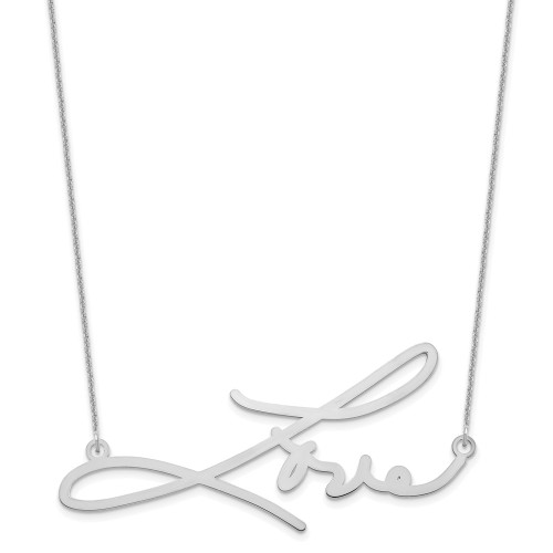 10K White Gold Signature Necklace