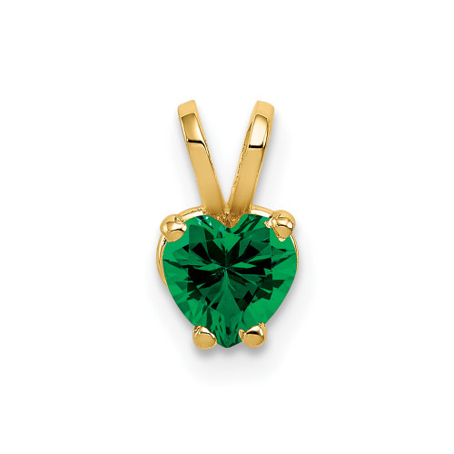 14k 5mm Heart Mount St. Helens pendant