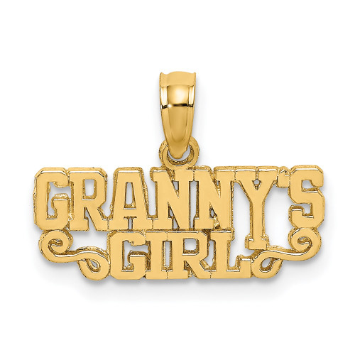 14K Polished GRANNY'S GIRL Charm