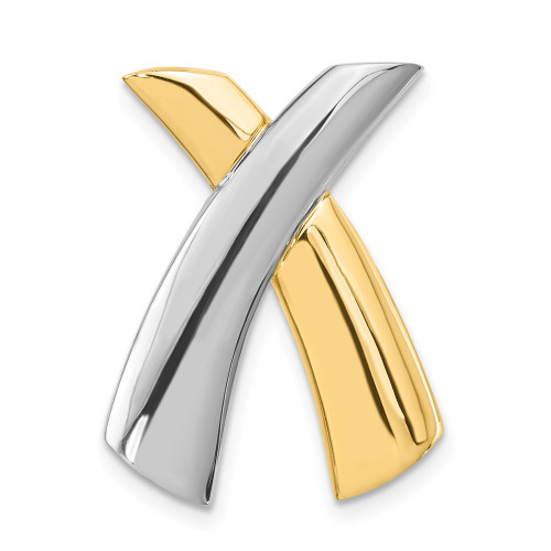 14k Two-tone X Slide 14k Two-tone X Slide