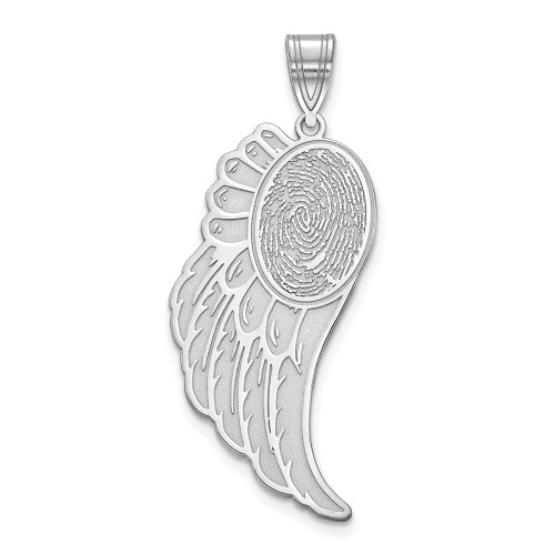 10KW Angel Wing Fingerprint Pendant